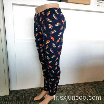 Beaux styles d&#39;impression d&#39;oiseaux Leggings Polyester Spandex